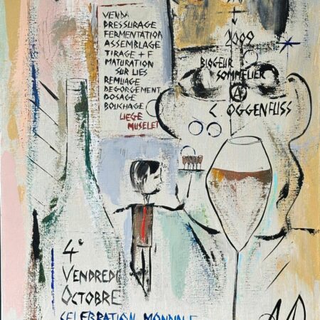 ChampagneDay Peinture acrylique Magali Lockwood