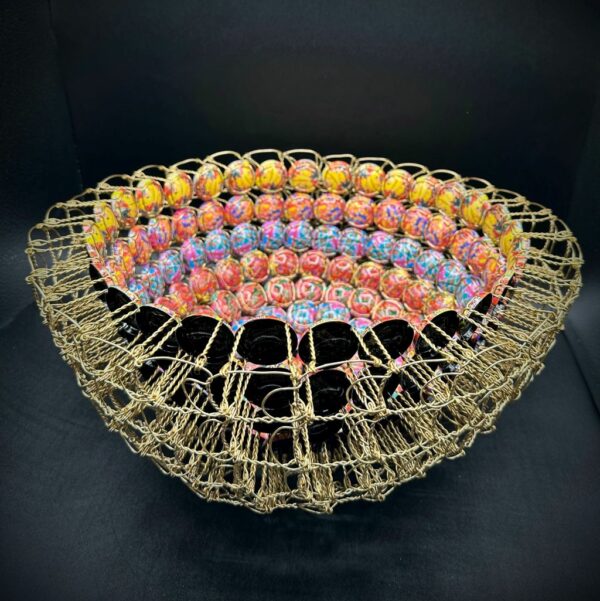 coupe multicolore action painting. .Magali Lockwood